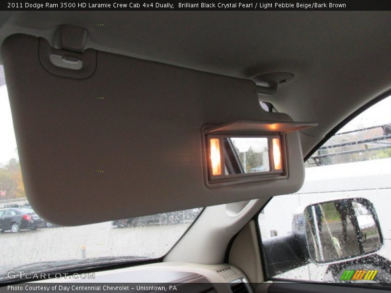 Brilliant Black Crystal Pearl / Light Pebble Beige/Bark Brown 2011 Dodge Ram 3500 HD Laramie Crew Cab 4x4 Dually