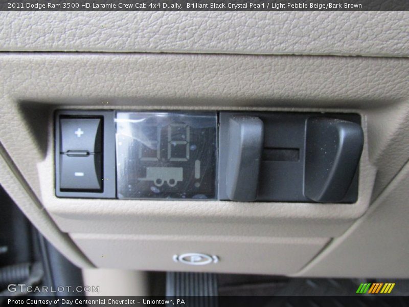 Brilliant Black Crystal Pearl / Light Pebble Beige/Bark Brown 2011 Dodge Ram 3500 HD Laramie Crew Cab 4x4 Dually