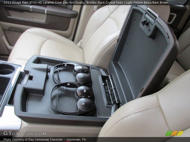 Brilliant Black Crystal Pearl / Light Pebble Beige/Bark Brown 2011 Dodge Ram 3500 HD Laramie Crew Cab 4x4 Dually