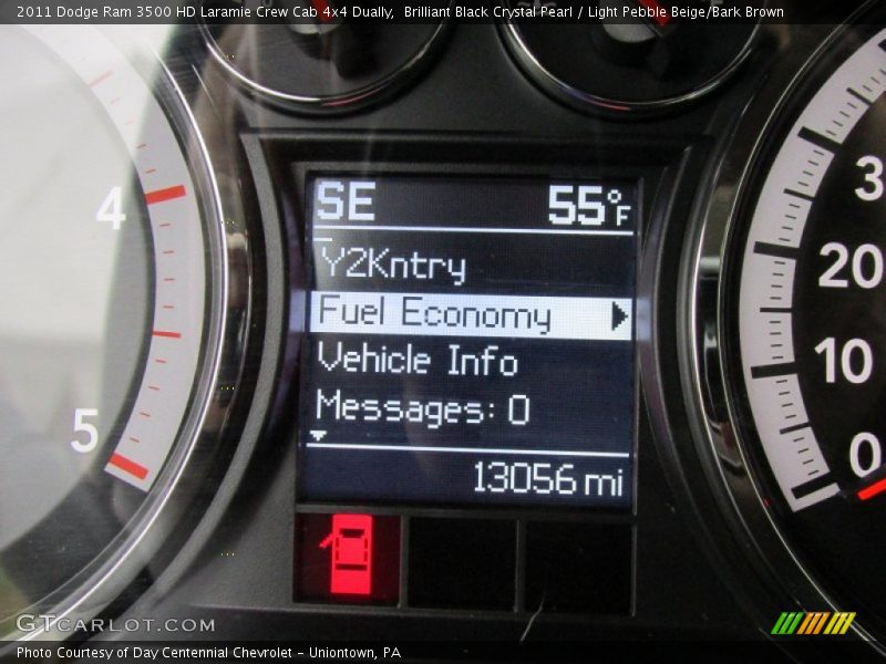 Brilliant Black Crystal Pearl / Light Pebble Beige/Bark Brown 2011 Dodge Ram 3500 HD Laramie Crew Cab 4x4 Dually