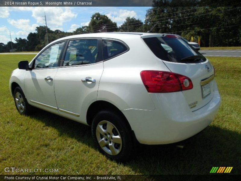 Moonlight White / Charcoal 2014 Nissan Rogue S
