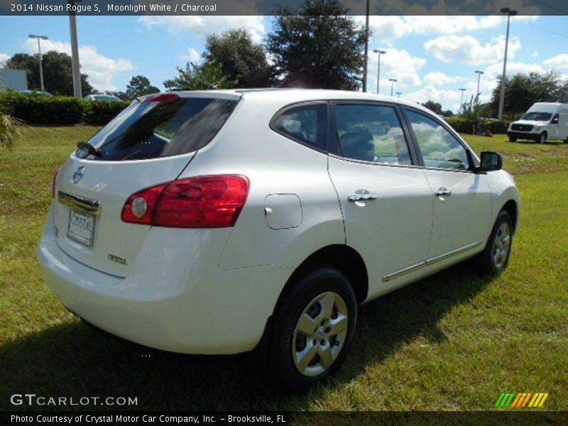 Moonlight White / Charcoal 2014 Nissan Rogue S