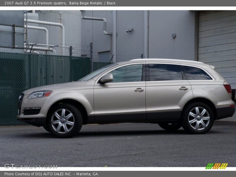 Bahia Beige Metallic / Black 2007 Audi Q7 3.6 Premium quattro