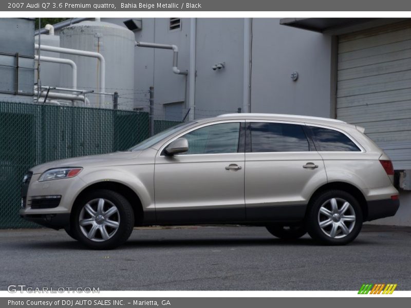 Bahia Beige Metallic / Black 2007 Audi Q7 3.6 Premium quattro