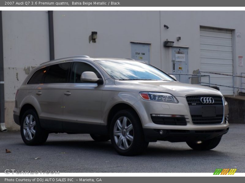 Bahia Beige Metallic / Black 2007 Audi Q7 3.6 Premium quattro