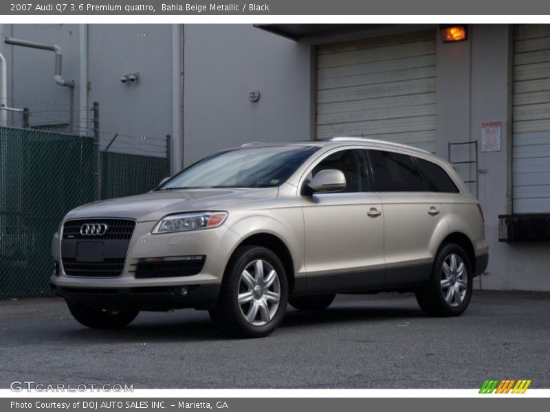 Bahia Beige Metallic / Black 2007 Audi Q7 3.6 Premium quattro