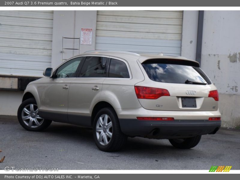 Bahia Beige Metallic / Black 2007 Audi Q7 3.6 Premium quattro