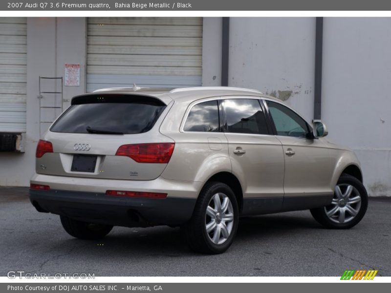 Bahia Beige Metallic / Black 2007 Audi Q7 3.6 Premium quattro
