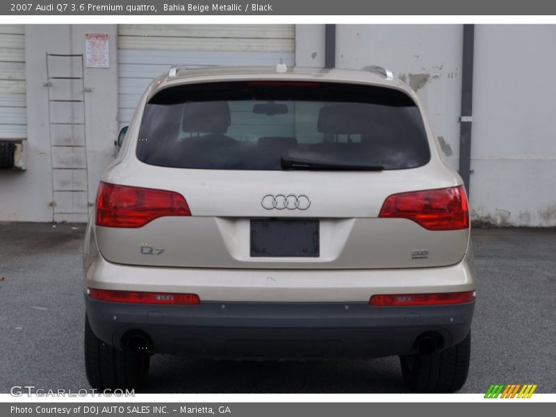 Bahia Beige Metallic / Black 2007 Audi Q7 3.6 Premium quattro