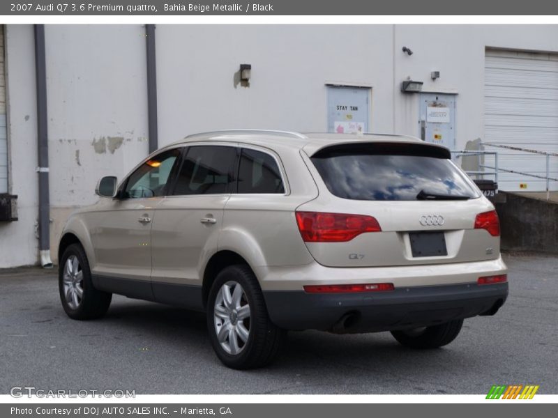 Bahia Beige Metallic / Black 2007 Audi Q7 3.6 Premium quattro