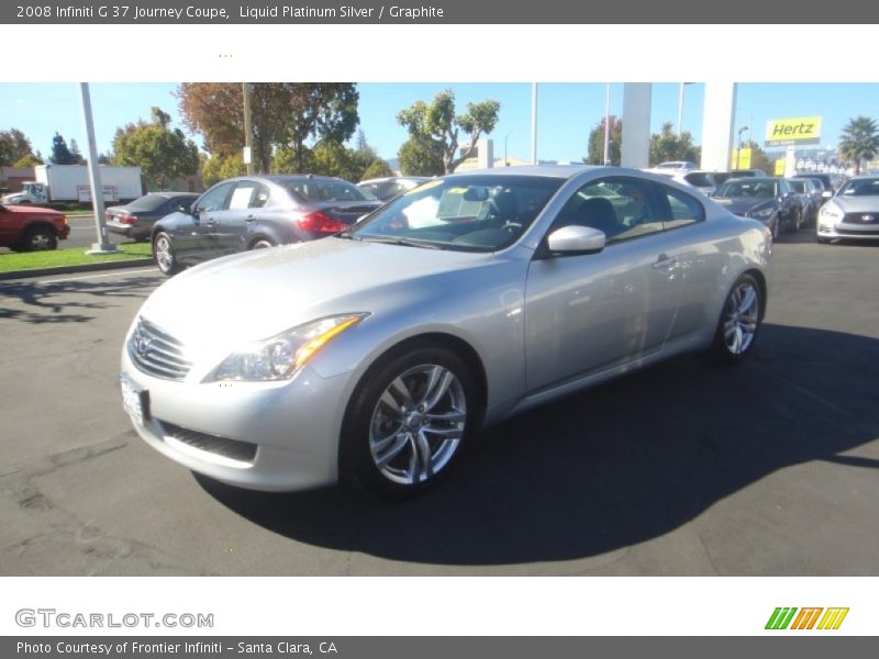 Liquid Platinum Silver / Graphite 2008 Infiniti G 37 Journey Coupe