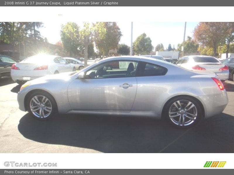 Liquid Platinum Silver / Graphite 2008 Infiniti G 37 Journey Coupe