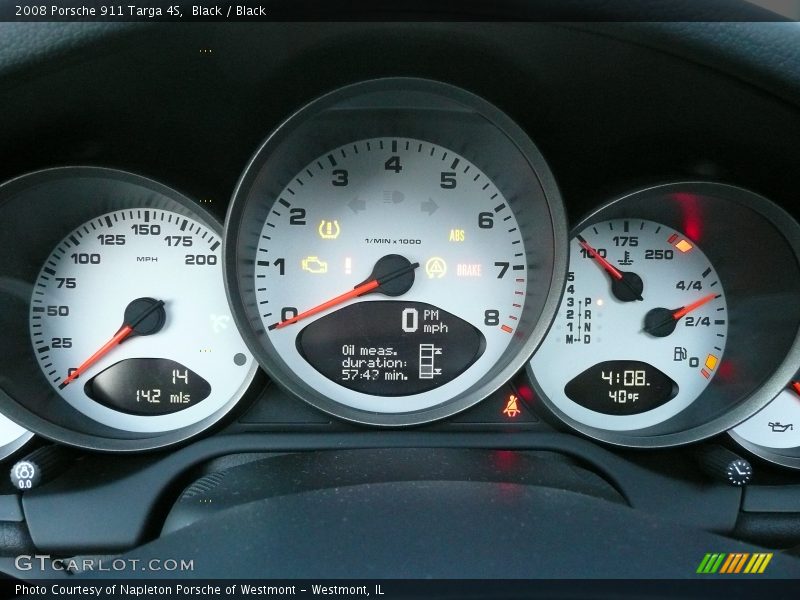 Black / Black 2008 Porsche 911 Targa 4S