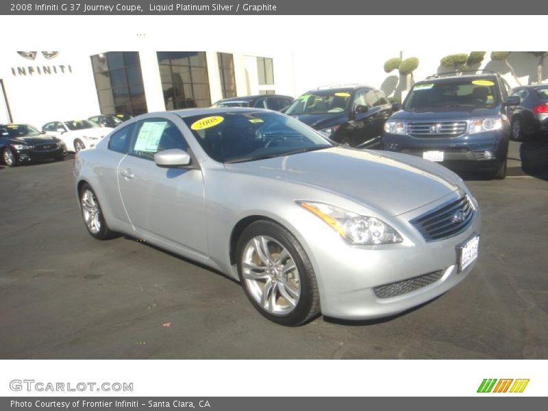 Liquid Platinum Silver / Graphite 2008 Infiniti G 37 Journey Coupe