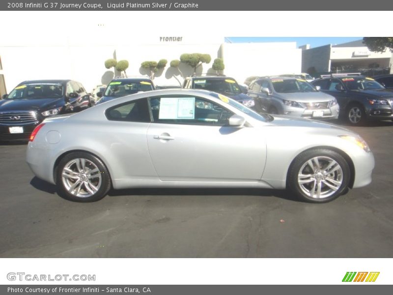 Liquid Platinum Silver / Graphite 2008 Infiniti G 37 Journey Coupe