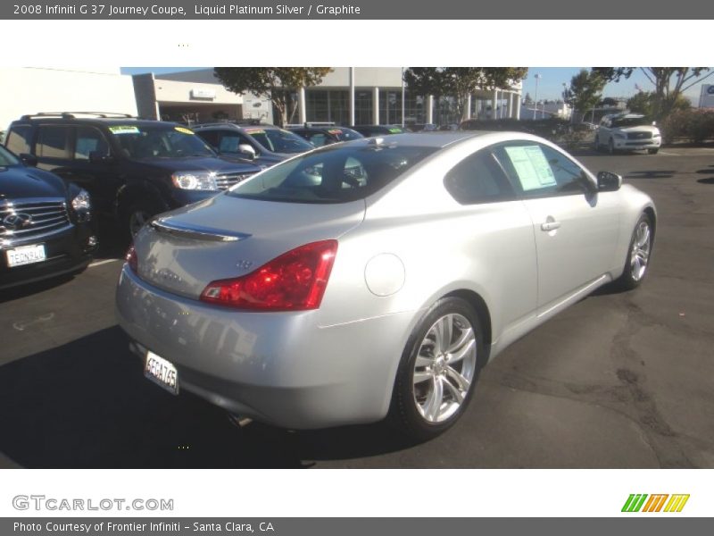Liquid Platinum Silver / Graphite 2008 Infiniti G 37 Journey Coupe