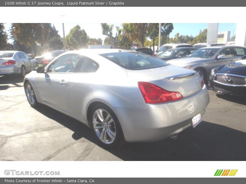 Liquid Platinum Silver / Graphite 2008 Infiniti G 37 Journey Coupe