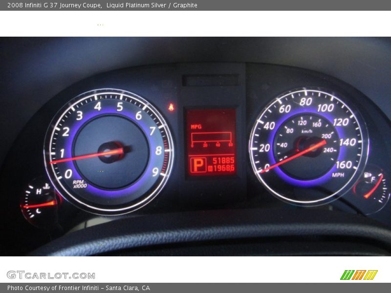 Liquid Platinum Silver / Graphite 2008 Infiniti G 37 Journey Coupe