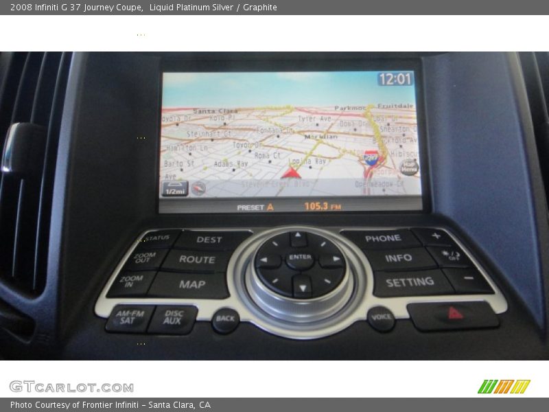 Liquid Platinum Silver / Graphite 2008 Infiniti G 37 Journey Coupe