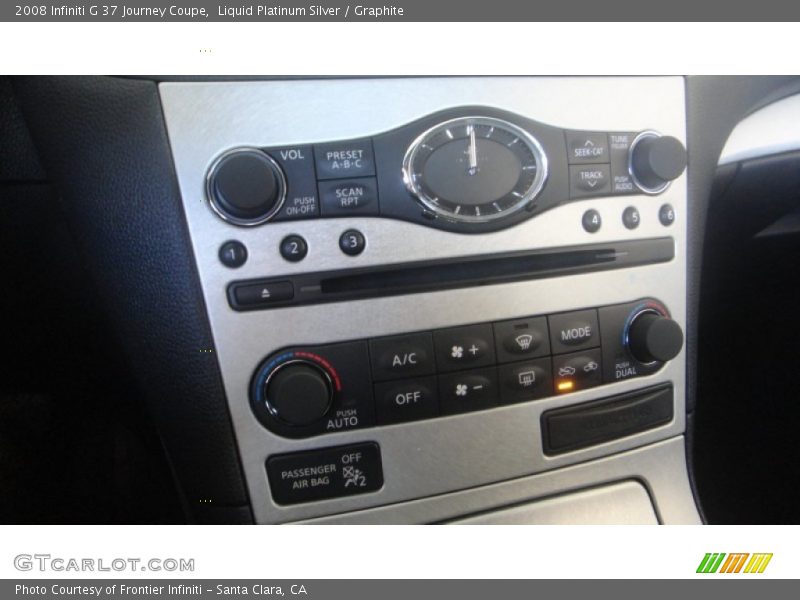 Liquid Platinum Silver / Graphite 2008 Infiniti G 37 Journey Coupe