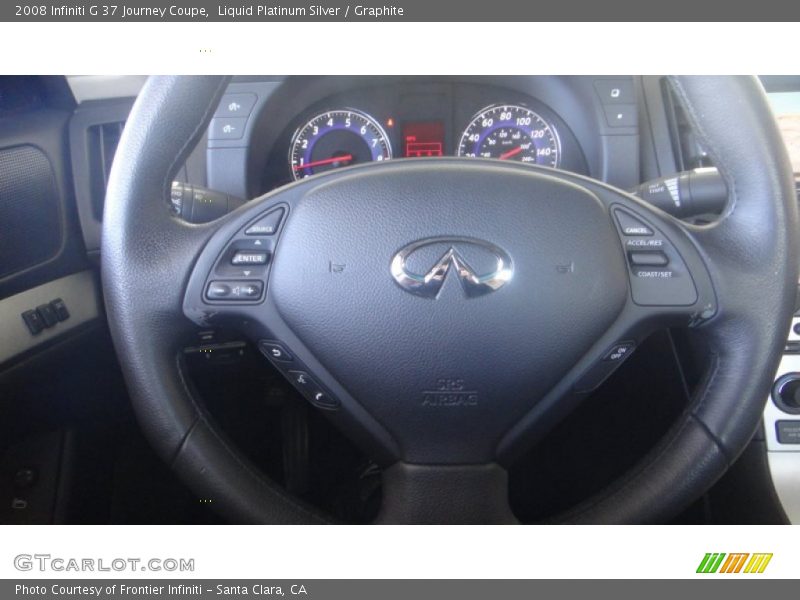 Liquid Platinum Silver / Graphite 2008 Infiniti G 37 Journey Coupe