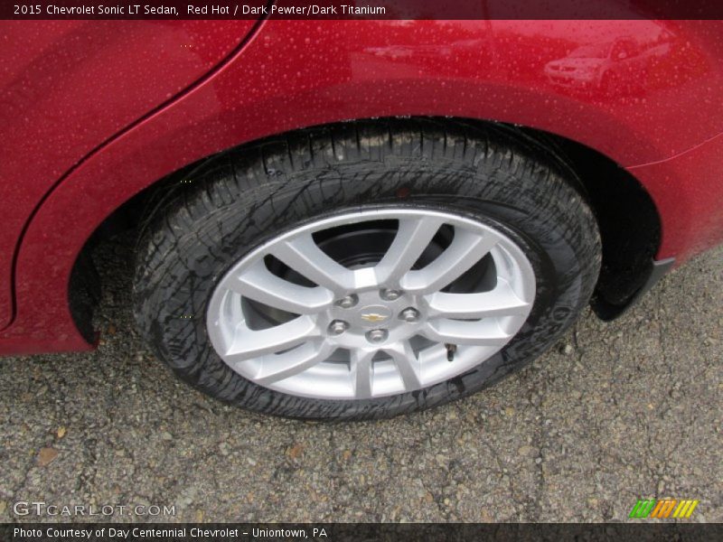 Red Hot / Dark Pewter/Dark Titanium 2015 Chevrolet Sonic LT Sedan