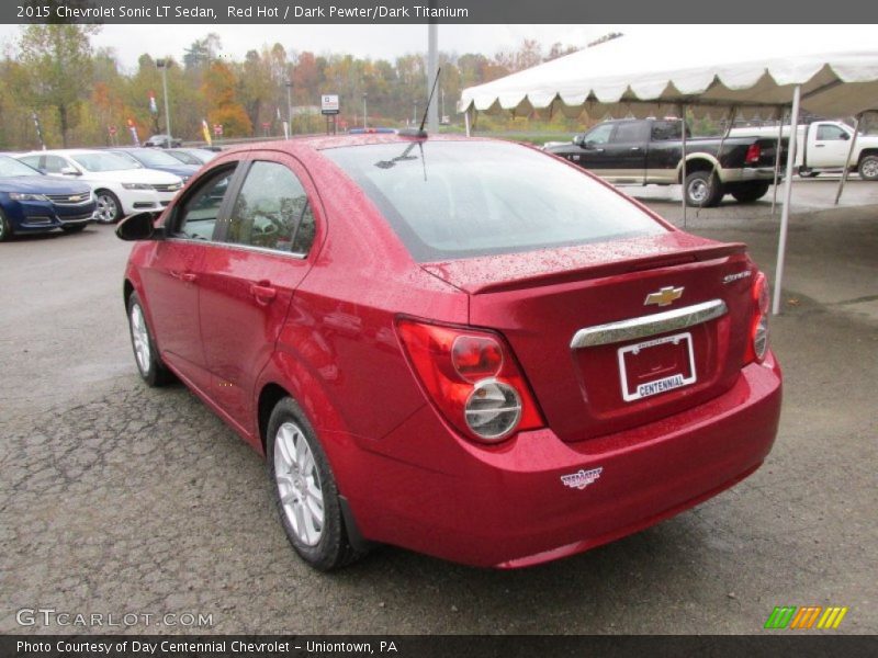 Red Hot / Dark Pewter/Dark Titanium 2015 Chevrolet Sonic LT Sedan