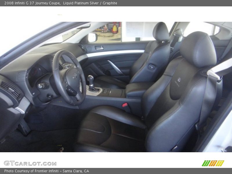 Liquid Platinum Silver / Graphite 2008 Infiniti G 37 Journey Coupe