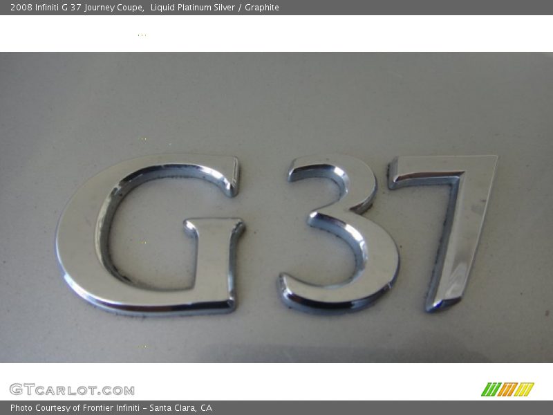 Liquid Platinum Silver / Graphite 2008 Infiniti G 37 Journey Coupe