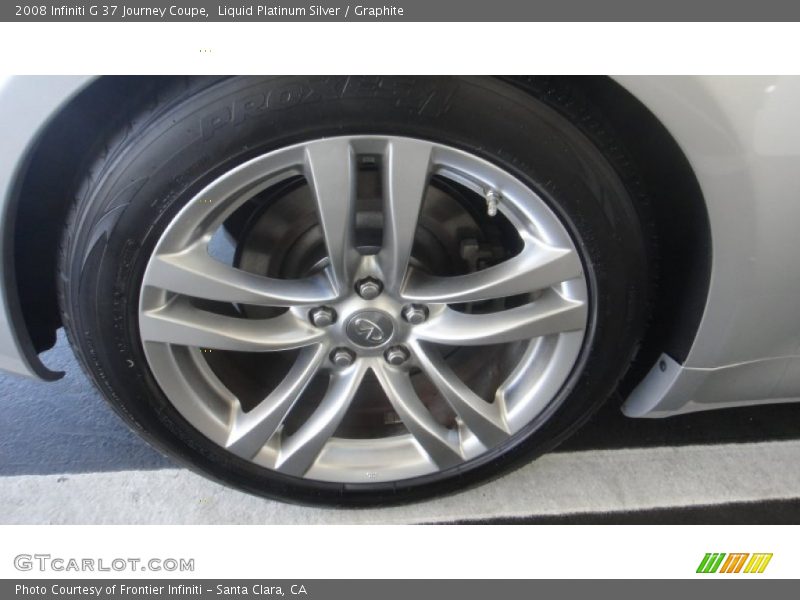 Liquid Platinum Silver / Graphite 2008 Infiniti G 37 Journey Coupe