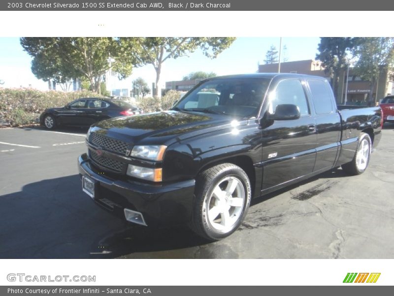 Black / Dark Charcoal 2003 Chevrolet Silverado 1500 SS Extended Cab AWD