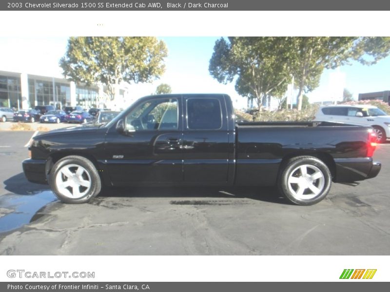 Black / Dark Charcoal 2003 Chevrolet Silverado 1500 SS Extended Cab AWD