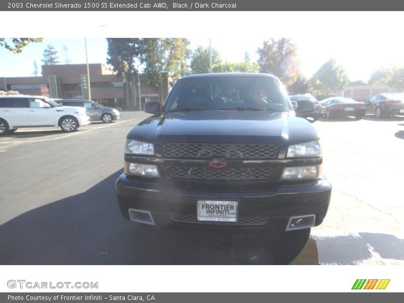 Black / Dark Charcoal 2003 Chevrolet Silverado 1500 SS Extended Cab AWD