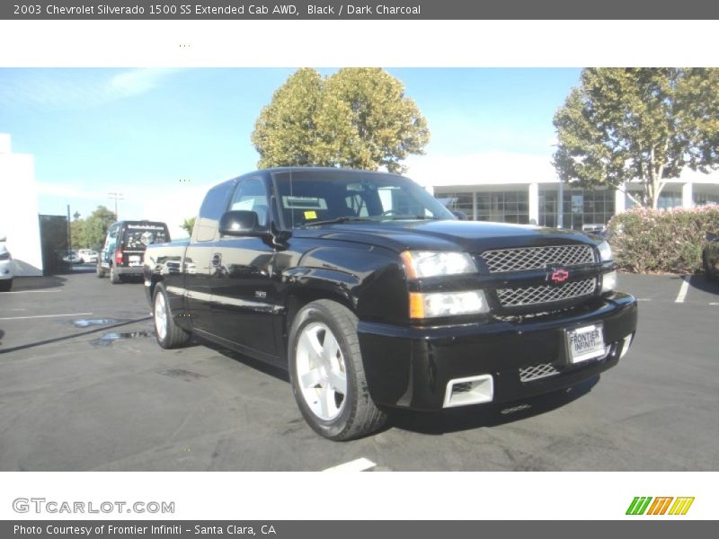 Black / Dark Charcoal 2003 Chevrolet Silverado 1500 SS Extended Cab AWD