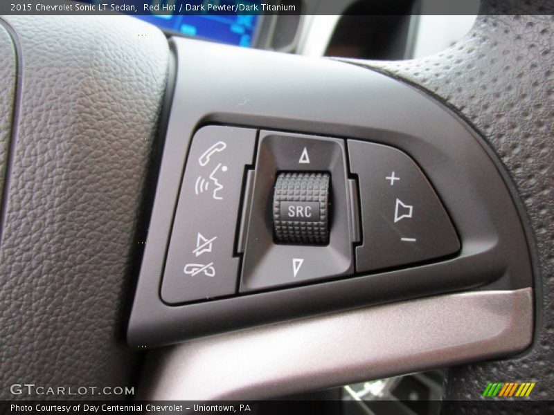 Red Hot / Dark Pewter/Dark Titanium 2015 Chevrolet Sonic LT Sedan