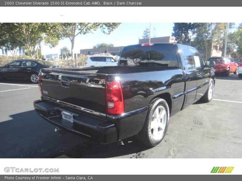 Black / Dark Charcoal 2003 Chevrolet Silverado 1500 SS Extended Cab AWD