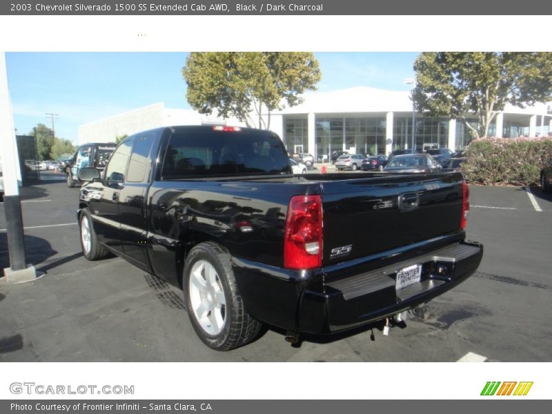 Black / Dark Charcoal 2003 Chevrolet Silverado 1500 SS Extended Cab AWD