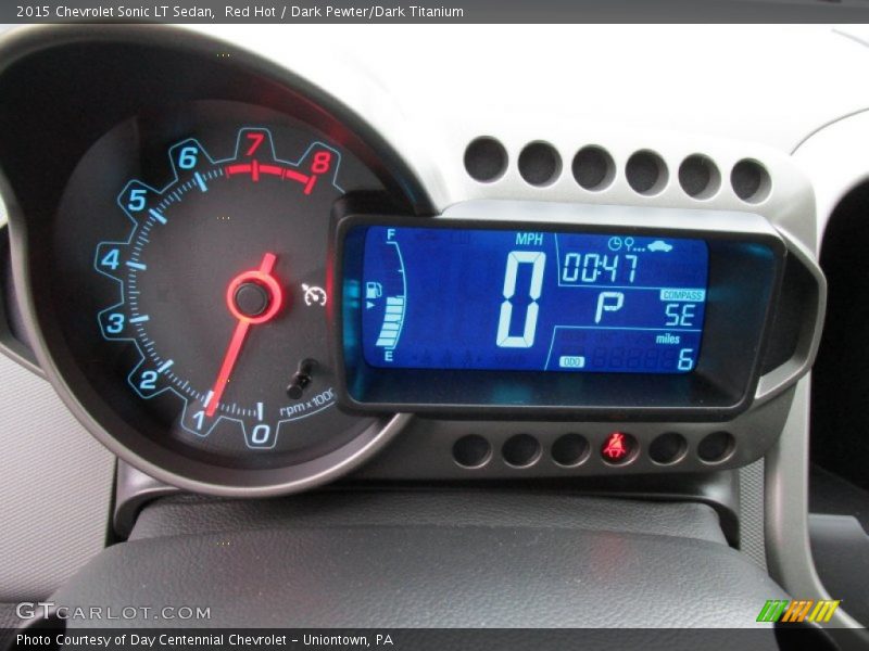 Red Hot / Dark Pewter/Dark Titanium 2015 Chevrolet Sonic LT Sedan