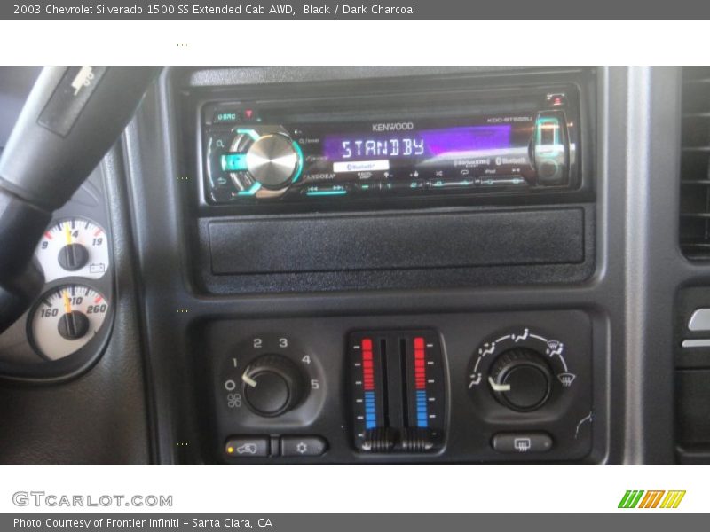Black / Dark Charcoal 2003 Chevrolet Silverado 1500 SS Extended Cab AWD
