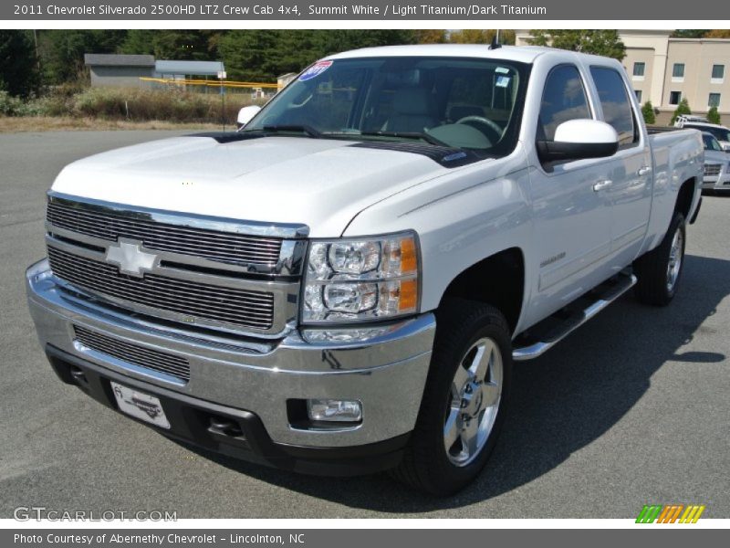 Summit White / Light Titanium/Dark Titanium 2011 Chevrolet Silverado 2500HD LTZ Crew Cab 4x4