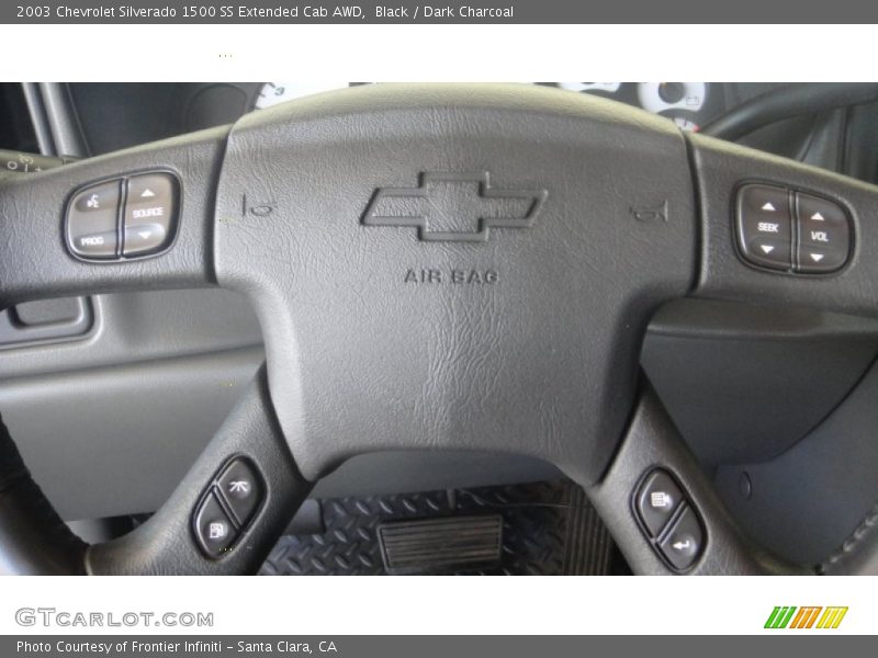 Black / Dark Charcoal 2003 Chevrolet Silverado 1500 SS Extended Cab AWD