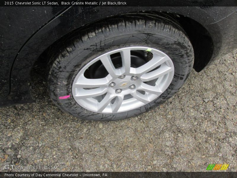 Black Granite Metallic / Jet Black/Brick 2015 Chevrolet Sonic LT Sedan