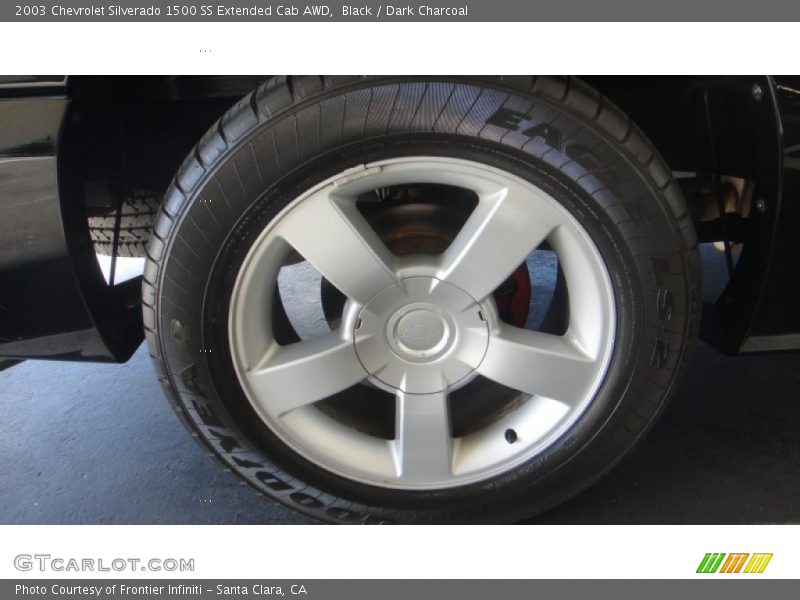 Black / Dark Charcoal 2003 Chevrolet Silverado 1500 SS Extended Cab AWD