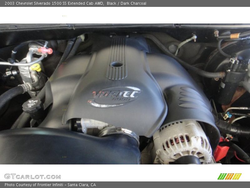 Black / Dark Charcoal 2003 Chevrolet Silverado 1500 SS Extended Cab AWD