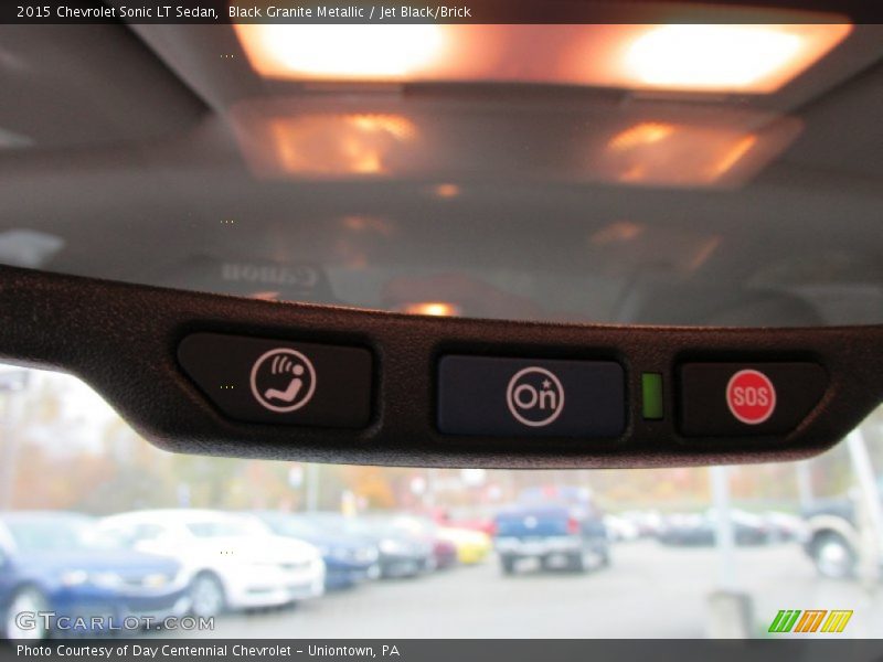 Black Granite Metallic / Jet Black/Brick 2015 Chevrolet Sonic LT Sedan