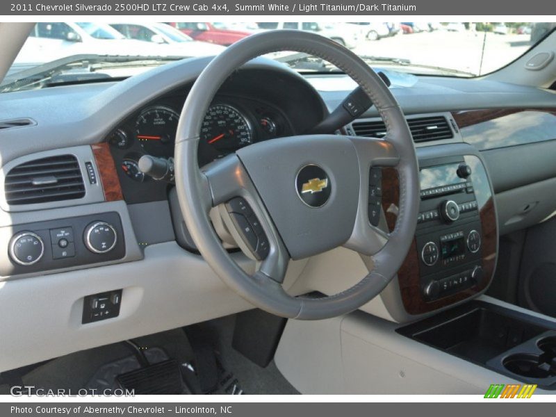 Summit White / Light Titanium/Dark Titanium 2011 Chevrolet Silverado 2500HD LTZ Crew Cab 4x4