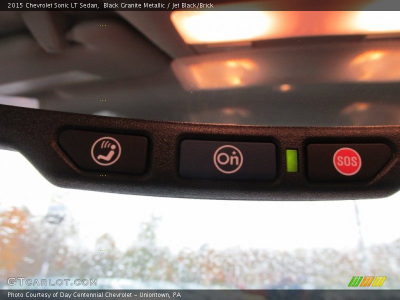 Black Granite Metallic / Jet Black/Brick 2015 Chevrolet Sonic LT Sedan
