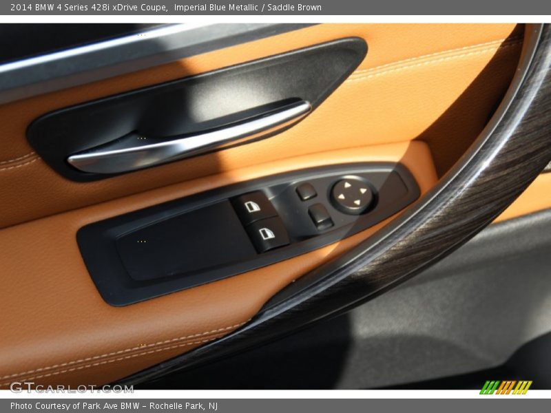 Imperial Blue Metallic / Saddle Brown 2014 BMW 4 Series 428i xDrive Coupe