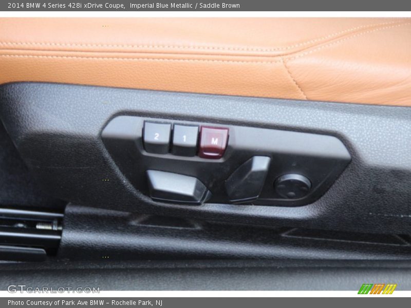 Imperial Blue Metallic / Saddle Brown 2014 BMW 4 Series 428i xDrive Coupe