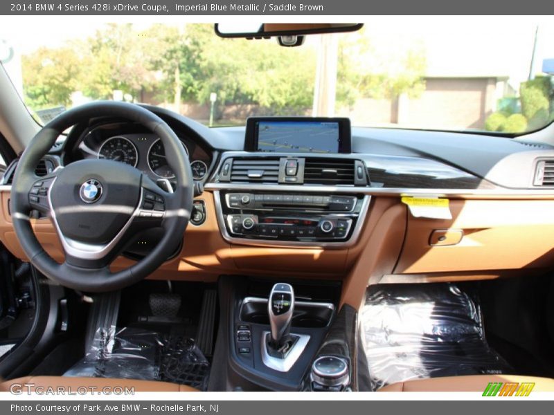 Imperial Blue Metallic / Saddle Brown 2014 BMW 4 Series 428i xDrive Coupe
